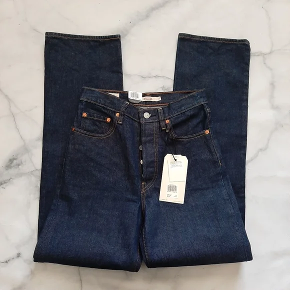 Levi's Ribcage High Rise Straight Jeans - Picture 2 of 4